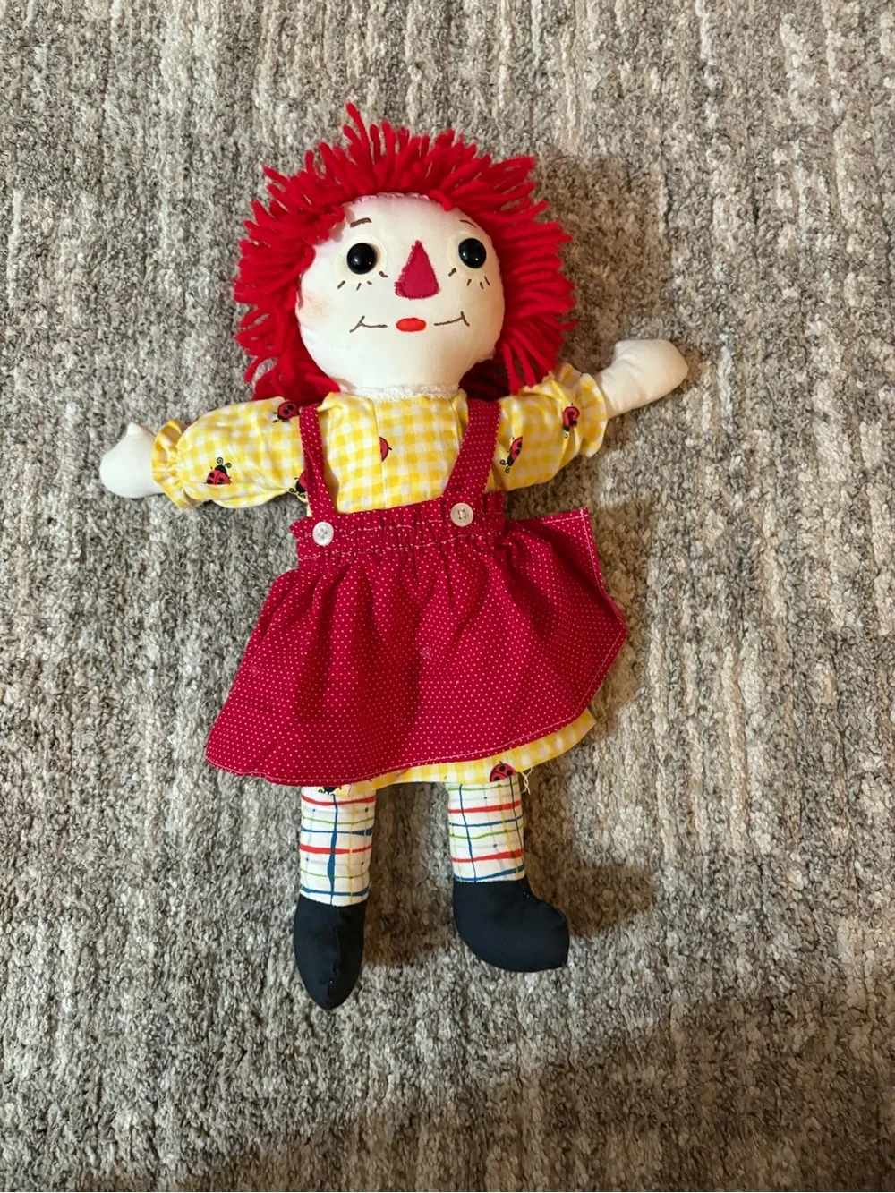 Vintage homemade Raggedy Ann and Andy Dolls